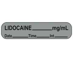 Lidocaine Date Labels