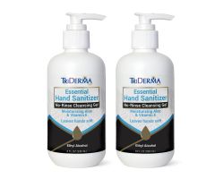 TriDerma-178082-2PK, Triderma 178082-2PK, TriDerma, Hand, Sanitizer, No, Rinse, Cleansing, Gel, 70%,