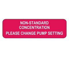 Non-Standard Concentration Labels