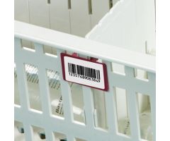 Label Holders for Easy Exchange System Cart Baskets, Trays and Flip and Stack Storage Baskets, Case