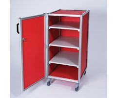 Supply Transport Cart with Three Shelves 