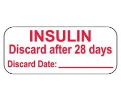 Insulin Discard After 28 Days Labels