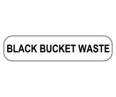 Black Bucket Waste Labels