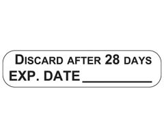 Discard After 28 Days Labels
