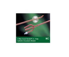 Catheter Foley Bardex 24Fr 30cc Curved Coude Tip Rubber 3-Way 5/Ca