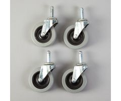Poly Swivel Casters, Set 4