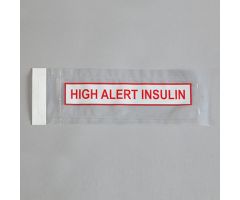 High Alert Insulin Self-Sealing Tamper-Evident Bags, 8x2