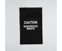 Caution Hazardous Waste Bag, 6 x 9