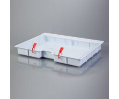 Shallow Crash Cart Box For Metro Lifeline Cart with Clear Slide-In Lid