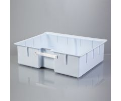 Deep Crash Cart Box with Handle For Metro Lifeline Cart with Clear Slide-In Lid