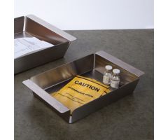 Stainless Steel Tray, 11-11/16 x 2-1/16 x 6?, Open Corners