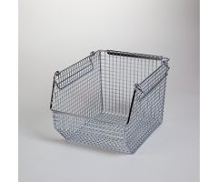 Wire Mesh Stack and Hang Bin, 9x7x10.5