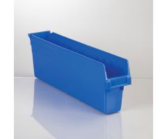 Store-Max 8 Inch High Bin, 4x8x24 - Blue
