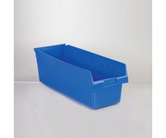 Store-Max 8 Inch High Bin, 8x8x24 - Blue