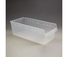 Store-Max 8 Inch High Bin, 11x8x24 - Clear