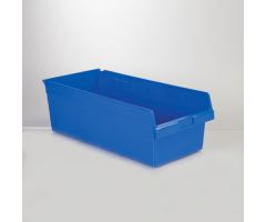 Store-Max 8 Inch High Bin, 11x8x24 - Blue