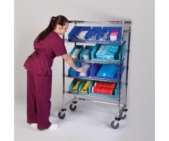 Slanted-Shelf Wire Rack, 36"W