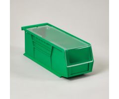 1401 HCL Super Tough Bin w/ Clear Lid, Green