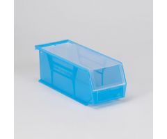 1401 HCL Super Tough Bin w/ Clear Lid, Translucent Blue