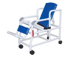 Pediatric Tilt shower chair with open front soft seat