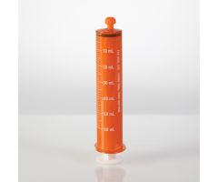 Oral Dispensers with Tip Caps, 60mL, Amber/White Markings, 25 Pack