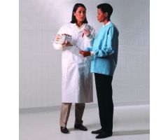 Lab Coat White Large Knee Length Disposable