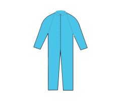 Coverall 2X-Large Blue Disposable NonSterile