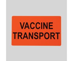 Vaccine transport label 19893
