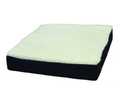 Gel Wheelchair Cushion w/ Fleece Top 16" x 18" x 3.5"