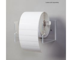 Acrylic Label Holder mounts to a desk