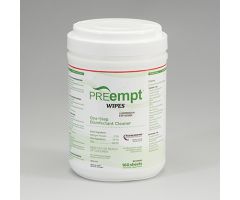 Preempt one step surface cleaner and disinfectant wipes canister case