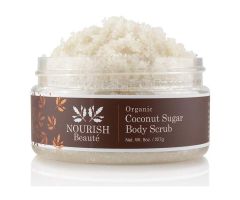 Nourish Beaute Sugar Scrub Coconut Organic Body 8oz/Jar