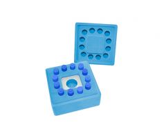 Ice Free Cool Box for 12 Tubes, 1mL/2mL Tubes, Hexagonal Shape, 1/pk, 1/cs