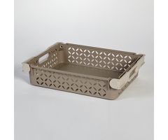 Stackable Storage Basket, 14 x 3 x 11