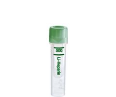 Microvette 500 Lithium heparin LH, 500 l, cap green, flat base