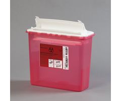 Hcl biohazard waste containers, 5.4 quart, case