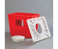 HCL Biohazard Waste Containers, 8-Gallon, Case