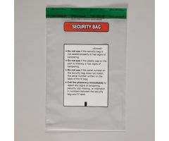 Serialized Security Bags, 9 x 13