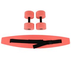 CanDo aquatic exercise kit (jogger belt, hand bars) large, red
