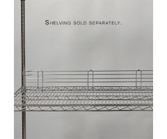 Back Shelf Ledge for Wire Shelving, 48"W
