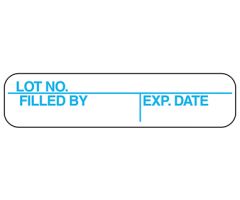 Lot No. Filled By Exp. Date Labels