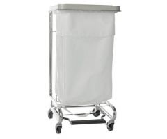 Hamper Stand  Isolation Linen Rectangular Opening 30-33 gal Foot Pedal Self-Closing Lid
