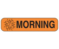 Morning Labels, 1,000 per package