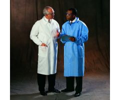 Lab Coat Blue 2X-Large Knee Length Disposable