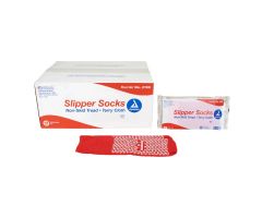 One Side Universal Slipper Sock, Red, 48/cs