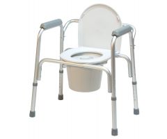 Folding Aluminum Commode Lumex