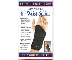 FLA Orthopedics 22-470 Pro Lite 6" Low Profile Wrist Splint, 22-471-M