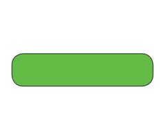 Blank Rectangle Labels, 1?" x ?", High Visibility Green
