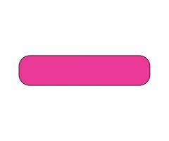 Blank Rectangle Labels, 1⅝ x ⅜, High Visibility Pink