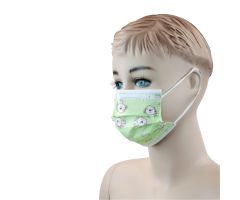 Child Face Mask, Dog Print / Yellow Background
